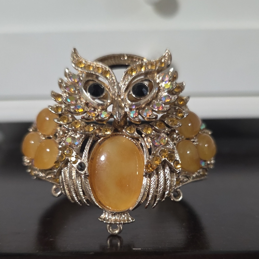 Elegant Gold Owl Bracelet